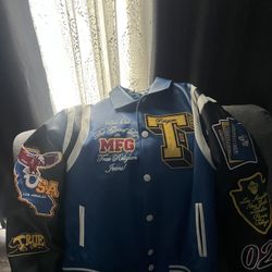 True Religion Varsity Jacket Men Size Large