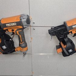 RIDGID PNEUMATIC ROOFING NAILER 60$ EACH