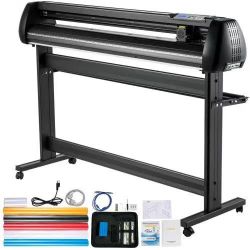  Vinyl Cutter, 53inch Vinyl Cutter Plotter with Stand, Adjustable Speed Force for Sign Making Vinyl Plotter, SignMaster Software Vinyl Tape Tools Viny