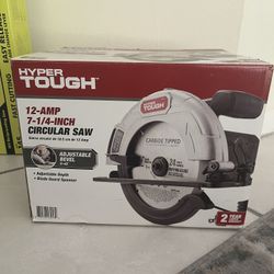 Hyper Tough Circular Saw 12 Amp,  7   1/4 In