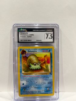 Omanyte 1999 Fossil 52/62 CGC 7.5 Near Mint+