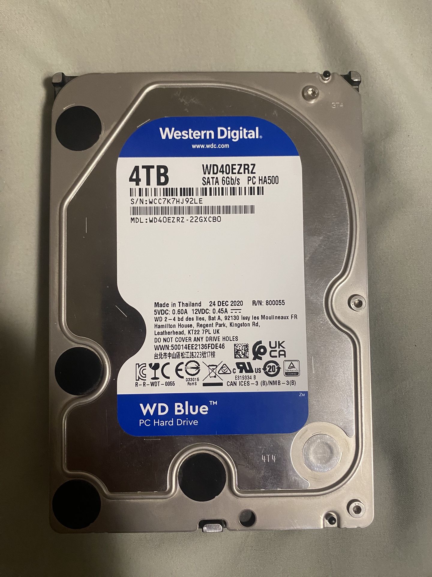 4TB HDD WD BLUE