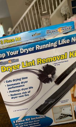 Dryer Lint Remover Kit 3 piece brand new never used in box