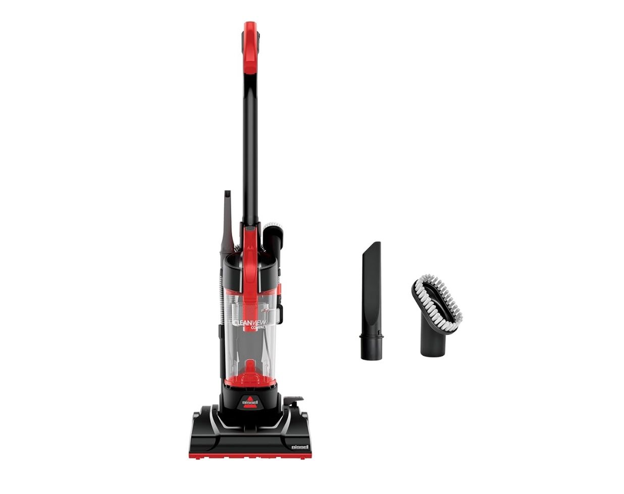 Bissell CleanView Compact Upright Vacuum, Fits in Dorm Rooms & Apartments, Lightweight with Powerful Suction and Removable Extension Wand, 3508