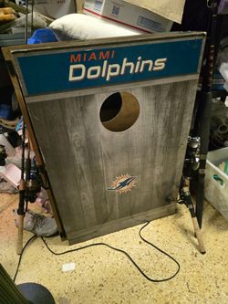 Miami Dolphins Cornhole Board