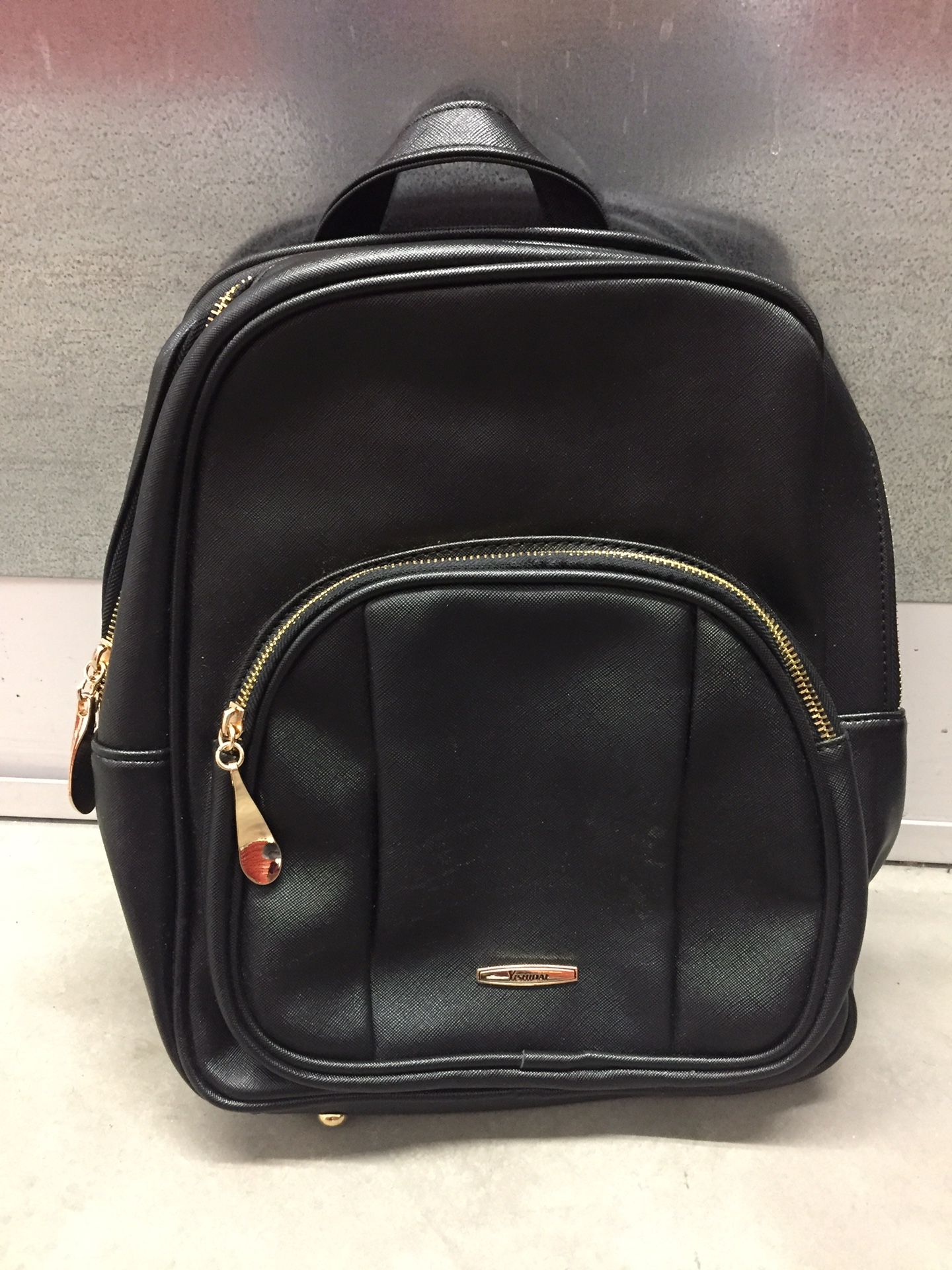 Leather backpack new