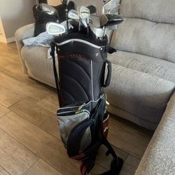 Golf Clubs and Bag