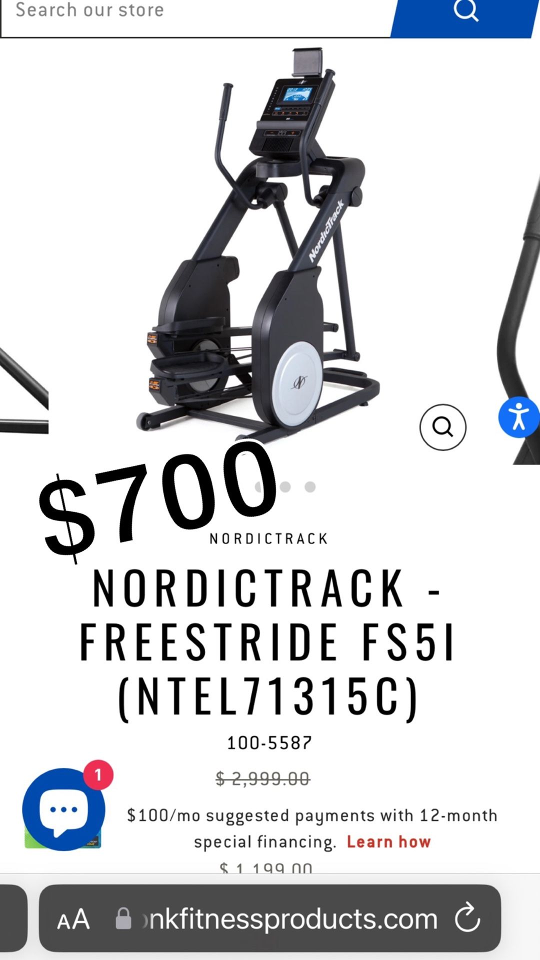 Brand New Nordictrack Freestyle FS51