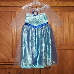 Size 4-6X Disney FROZEN Elsa Princess Halloween Costume Dress Up 