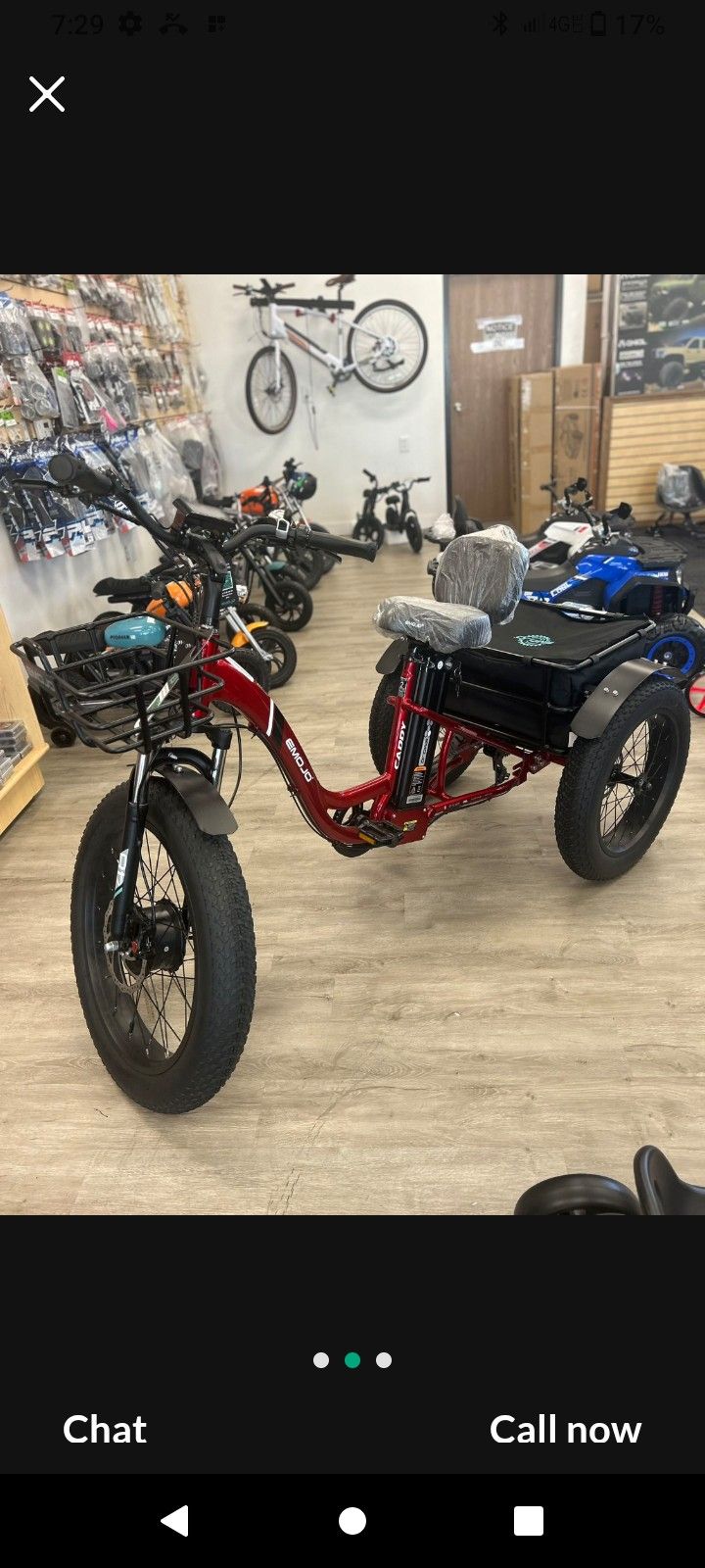 Emojo Electric 3 Wheel Bike Like New