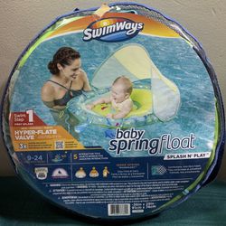 New Swimways Swim Step 1 First Splash Baby Spring Float Splash N' Play boy girl 9, 12, 18, 24 month