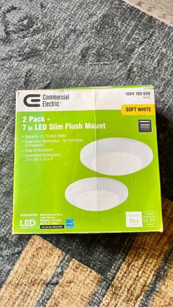 2-pack  7 -inch . LED Slim Flush Mount