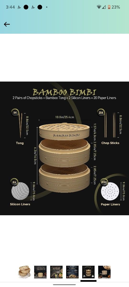 Bamboo Steamer Set 10 Inch Basket Steam 