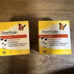Freestyle Lite Blood Glucose Test Strips For Sale!