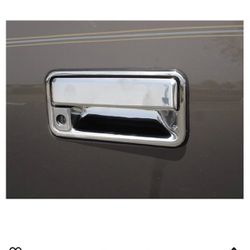 TFP tailgate handle covers, stainless steel, polished - Compatible with: Cadilla Escalad 99-00/Surb88-99,Yuk,Tahoe w/KH
