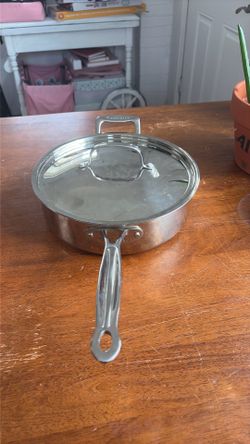 Cuisinart pan with lid stainless steel 7334-26h 4qt 3.8l v017(contact info removed) sauté