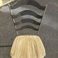 Ethan Allen Wood And Metal Chair