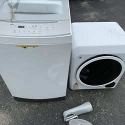 Washing Machine 3.c Ft And Dryer Apartment Sz 110v 