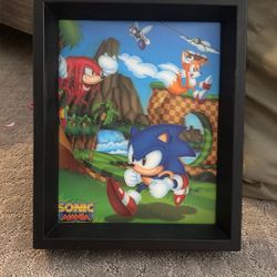 Sonic Mania Holographic Framed Art