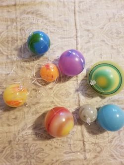 Hangable Glow in the dark planets.