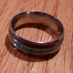 Silver Shiny Stainless Steel Ring