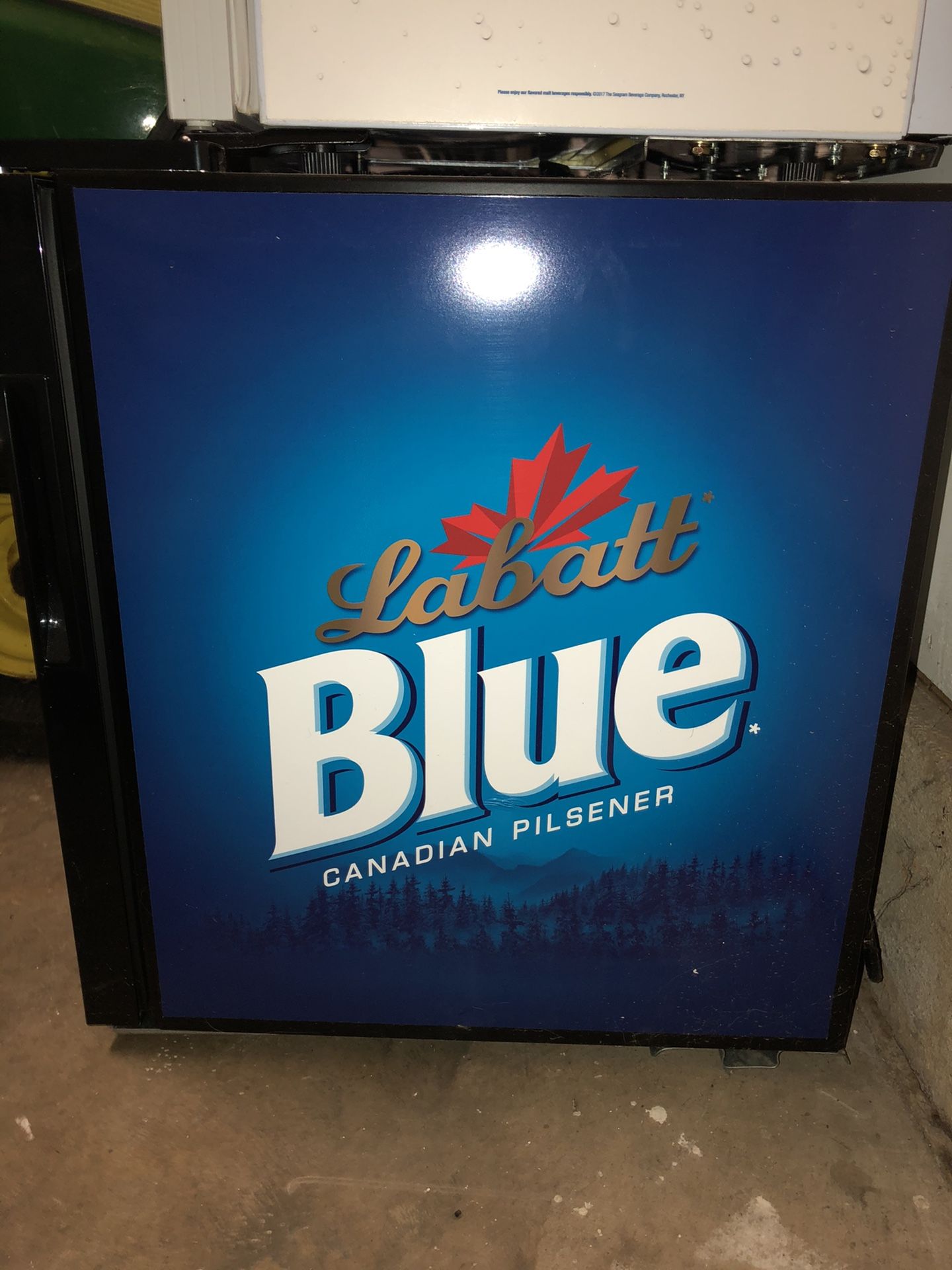 Like New Labatt Blue Mini Fridge