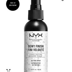 NYX Dewy Finish Setting Spray, New