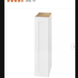 9 in. W x 12 in. D x 36 in. H Ready to Assemble Plywood Shaker Wall Kitchen Cabinet 