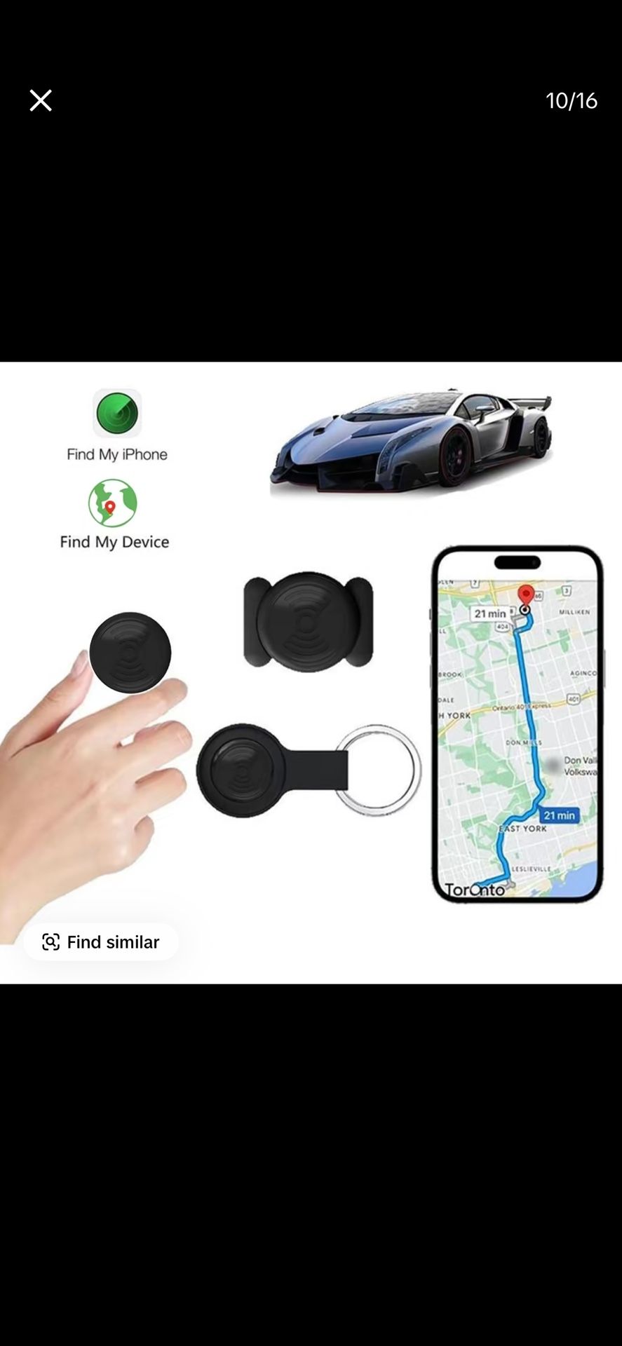 GPS Tracker for Car, Portable Mini Tracker Device with Weatherproof Magnetic Case-Hidden GPS Trackers, Anti-lost Device, Global Coverage Location Trac