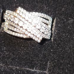 Sterile And Silver Diamond Ring