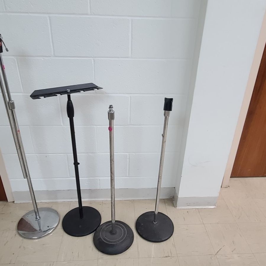 Various mic stands
