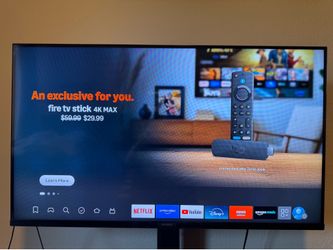 Sony 43” 4K TV + Stand + Fire Stick
