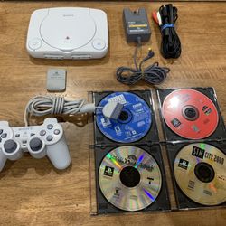 Sony PlayStation One Console, PSone, PS1, 2 Controllers, 7 Games - video  gaming - by owner - electronics media sale 