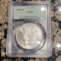 1880-s Ms65 Morgan 