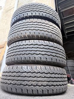 4 Used LT245/75R16 Goodyear wrangler Tires