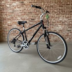 NEW 2025 17" KHS WESTWOOD BLACK 21 SPEED COMFORT HYBRID BIKE