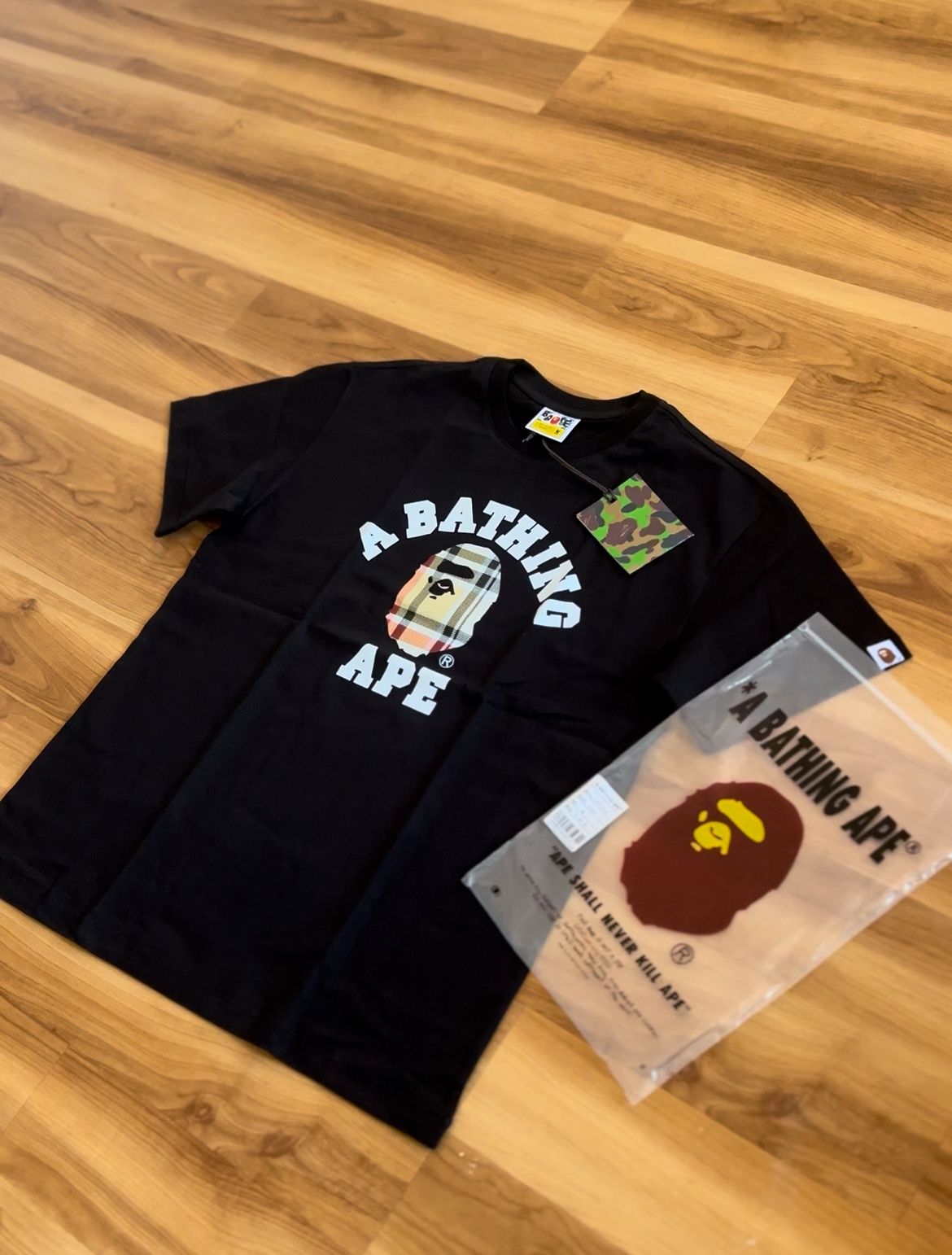 Black Bape Burberry Shirt
