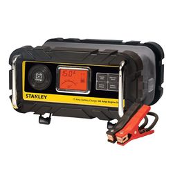 New In Box Stanley 15A Battery Charger with 40A Engine Start