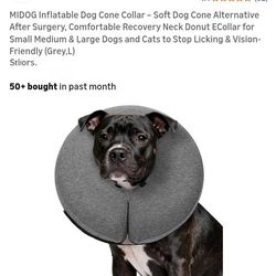 NEW INFLATABLE DOG CONE COLLAR