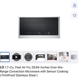LG  Over The Range Microwave 