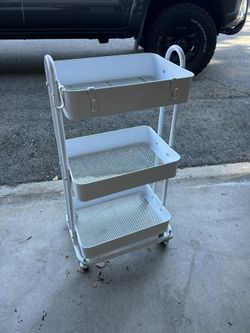 IKEA 3 Tier Rolling Shelves