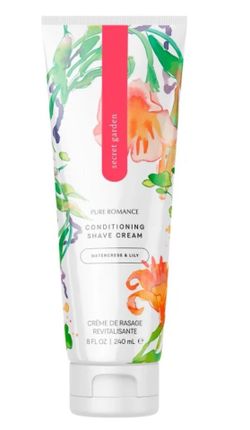 Pure Romance Brand New Never Opened Full Sized Shave Cream In The Scent Secret Garden