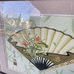 JAPANESE GEISHA FANS PRINT by NANCY SLOCUM