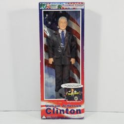 President Bill Clinton Talking Action Figure Talking Presidents 12 Inch