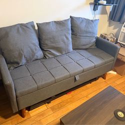Grey Sofa with storage