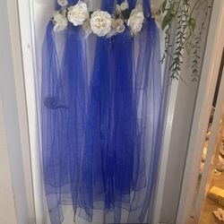 Royal Blue Chair Sash Or Church Pew