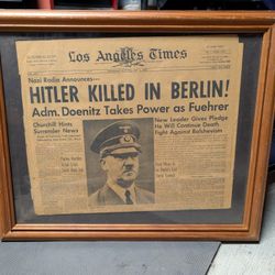 Need paper , Hitler Killed