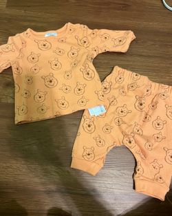 Disney Store Winnie the Pooh Baby Top and Bottoms Set