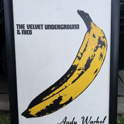 Andy Warhol Banana Print Frame Art 