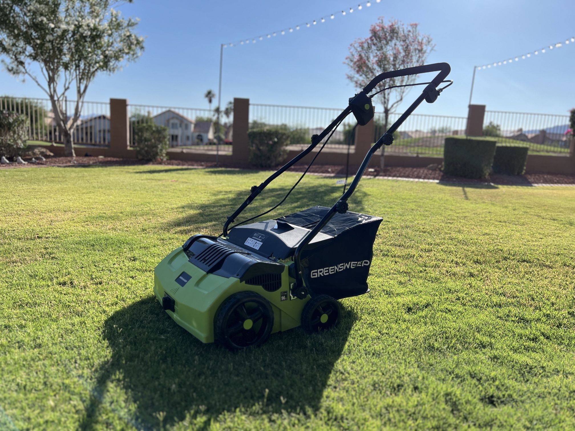 GreenSweep V2 - Artificial Grass Electric Sweeper Rake Vacuum